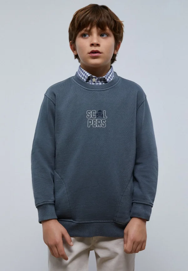 scalperscompany Sudadera Logo Frontal High Density-Niños Sudaderas