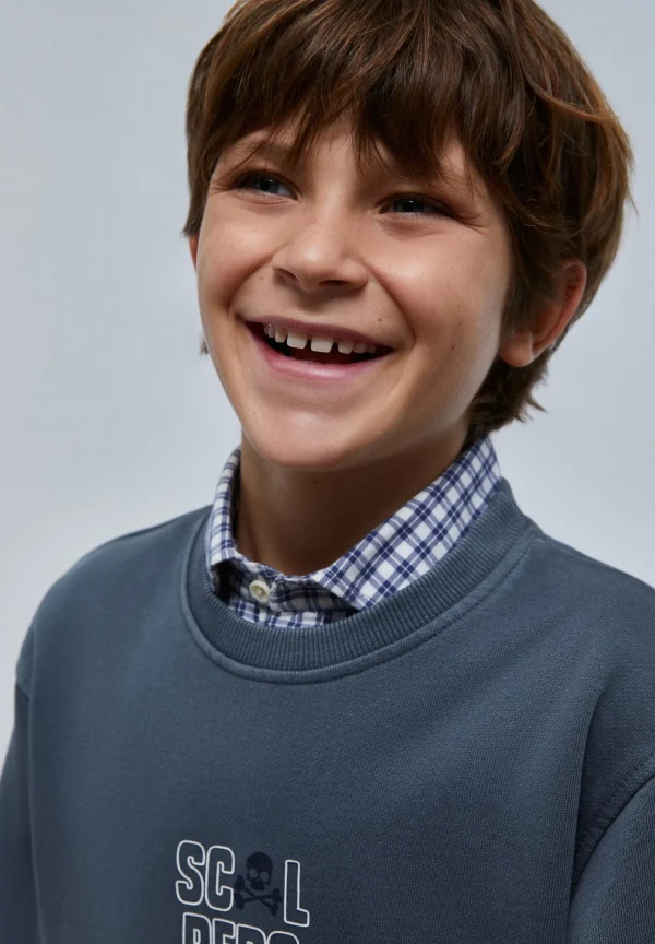 scalperscompany Sudadera Logo Frontal High Density-Niños Sudaderas
