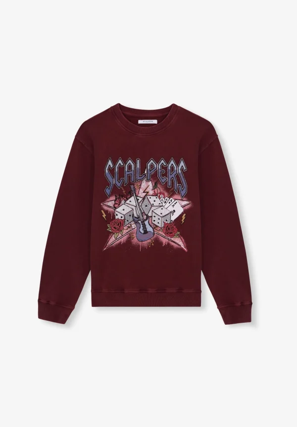 scalperscompany Sudadera Logo Print Cristales-Mujer Sudaderas