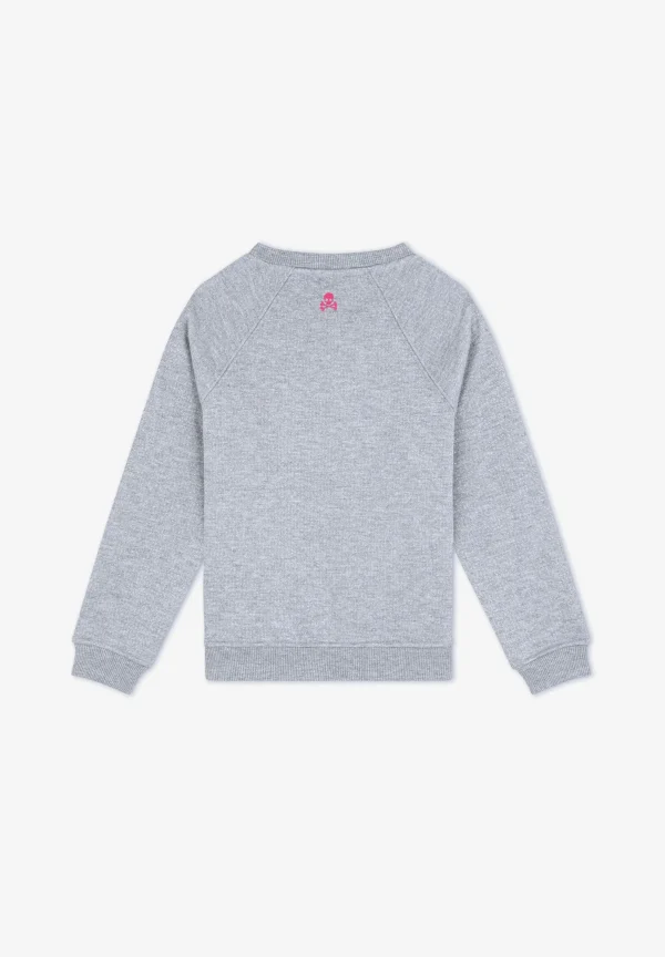 scalperscompany Sudadera Lurex Manga Ranglan-Niños Mini Me