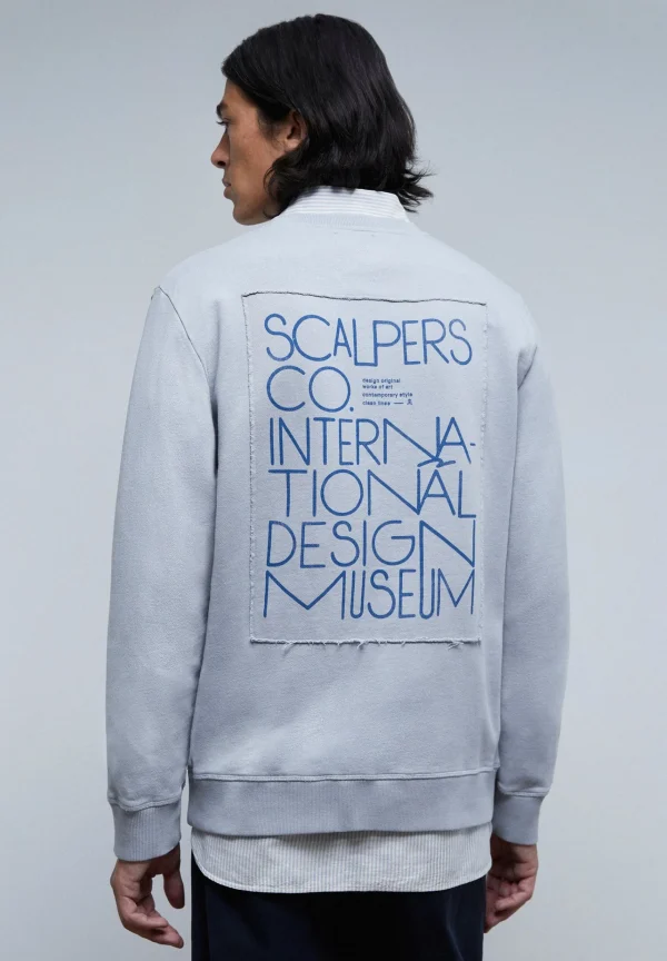 scalperscompany Sudadera Parche Trasero-Hombre Sudaderas