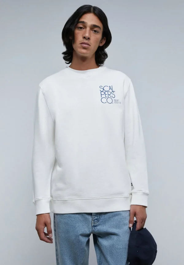 scalperscompany Sudadera Parche Trasero-Hombre Sudaderas