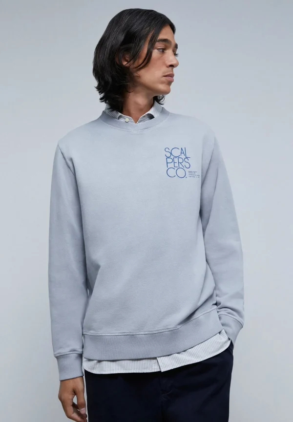 scalperscompany Sudadera Parche Trasero-Hombre Sudaderas