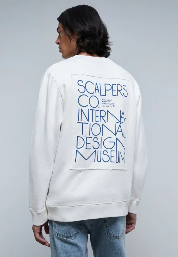 scalperscompany Sudadera Parche Trasero-Hombre Sudaderas