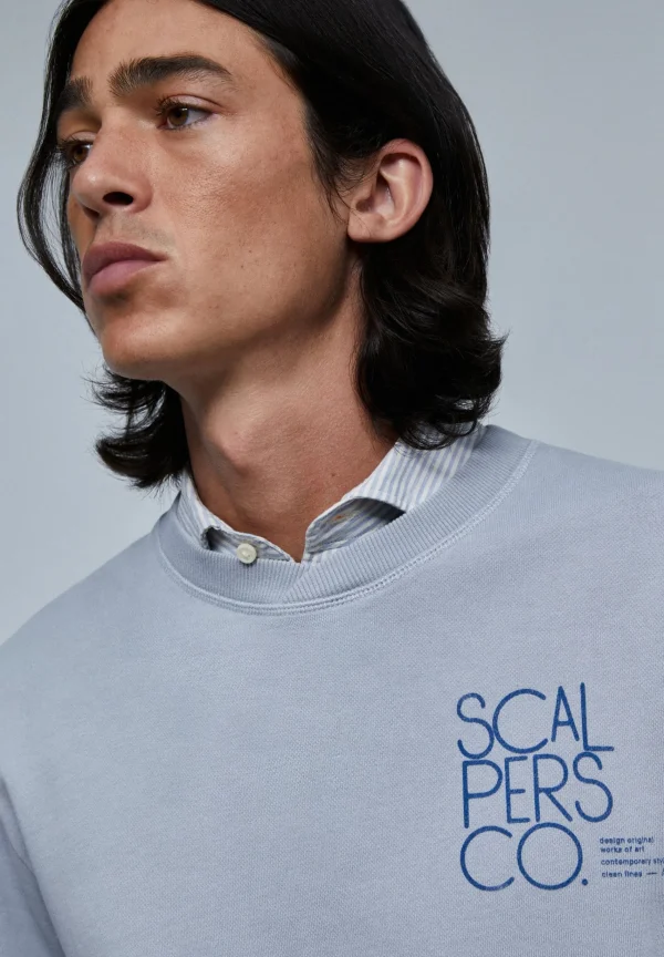 scalperscompany Sudadera Parche Trasero-Hombre Sudaderas