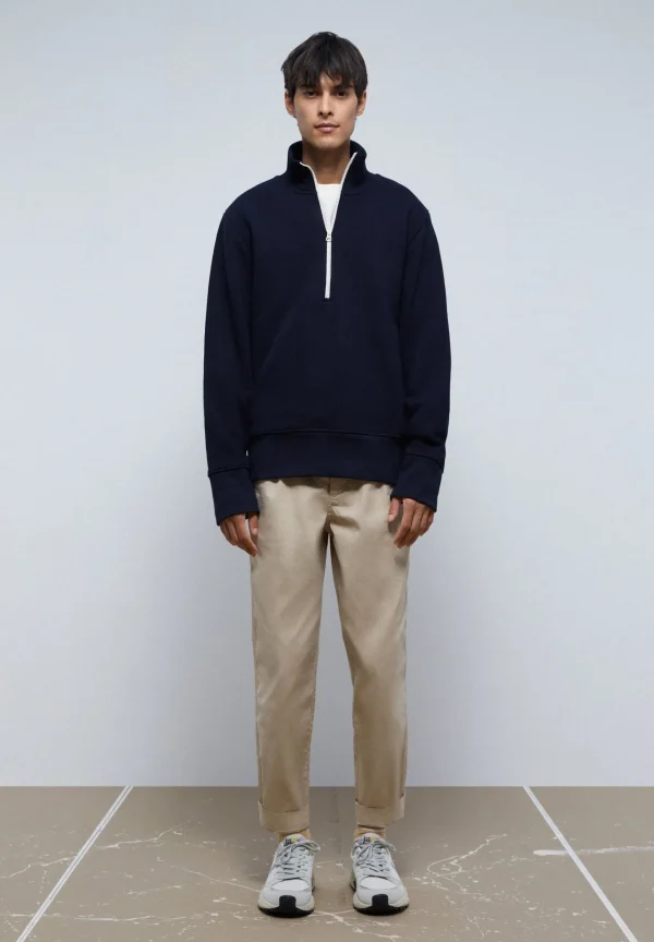 scalperscompany Sudadera Premium Cremallera A Contraste-Hombre Sudaderas