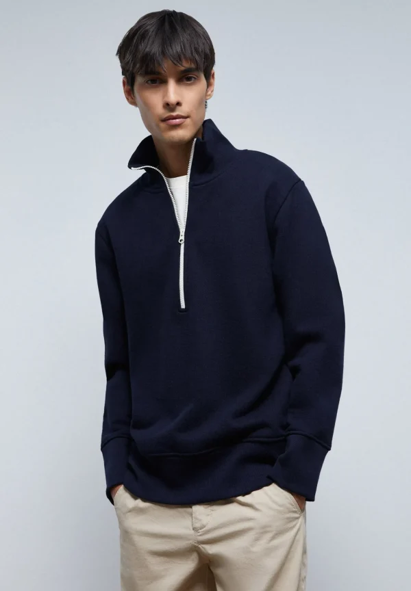 scalperscompany Sudadera Premium Cremallera A Contraste-Hombre Sudaderas