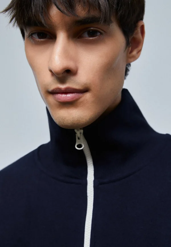scalperscompany Sudadera Premium Cremallera A Contraste-Hombre Sudaderas