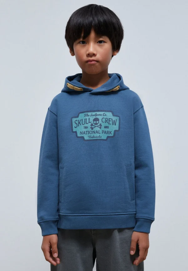 scalperscompany Sudadera Print Frontal Capucha-Niños Sudaderas