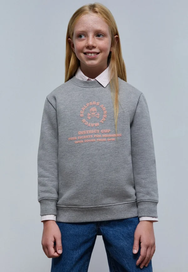 scalperscompany Sudadera Print Frontal Relieve-Niños Sudaderas