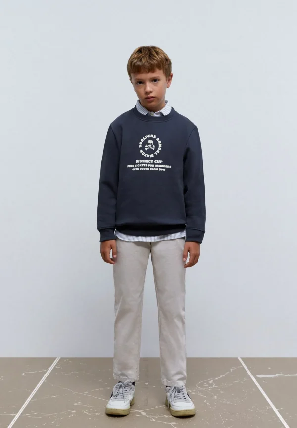 scalperscompany Sudadera Print Frontal Relieve-Niños Sudaderas
