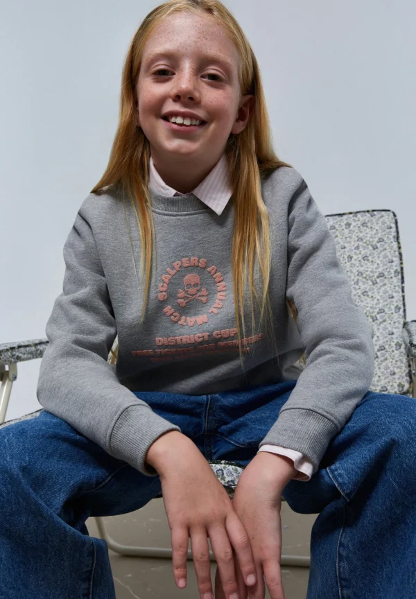 scalperscompany Sudadera Print Frontal Relieve-Niños Sudaderas