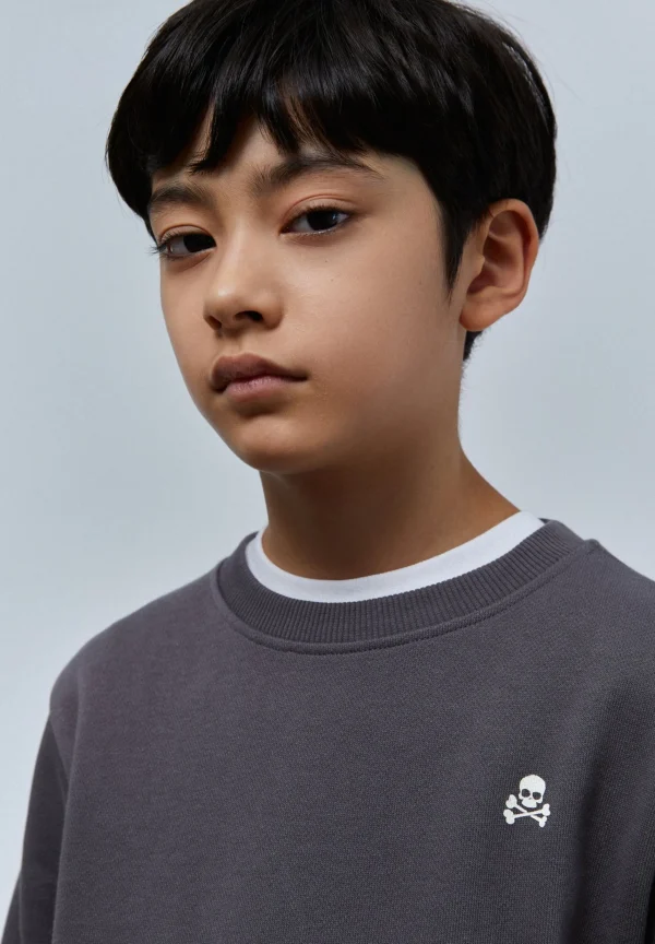 scalperscompany Sudadera Print Logo Circular-Niños Sudaderas
