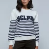 scalperscompany Sudadera Rayas Logo-Mujer Sudaderas