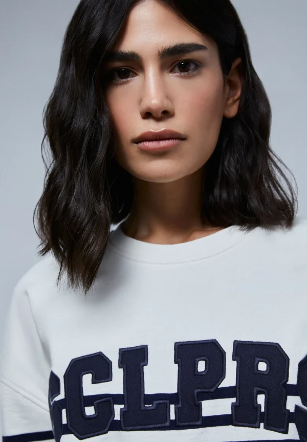 scalperscompany Sudadera Rayas Logo-Mujer Sudaderas