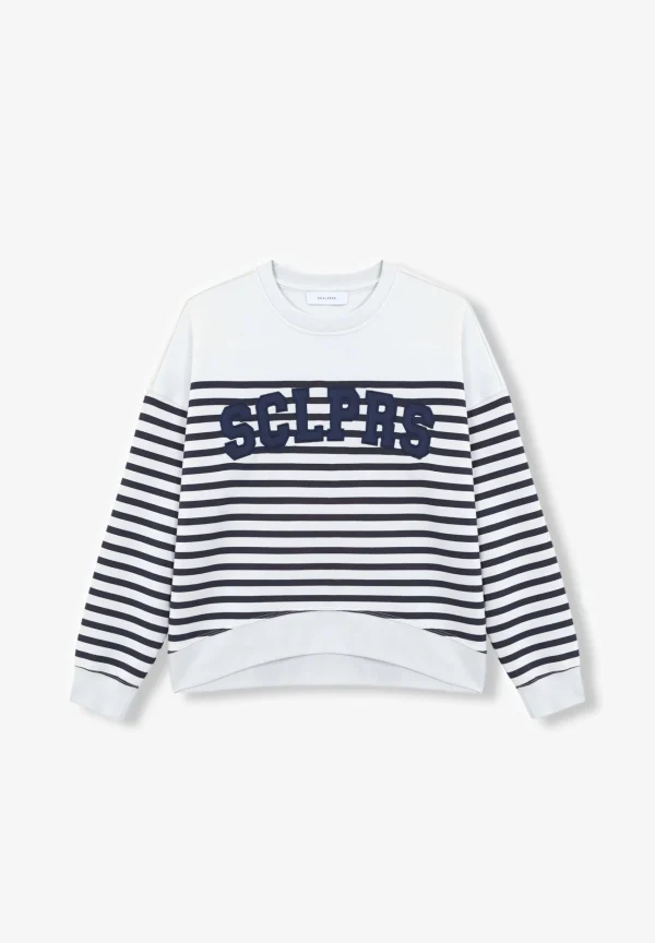 scalperscompany Sudadera Rayas Logo-Mujer Sudaderas