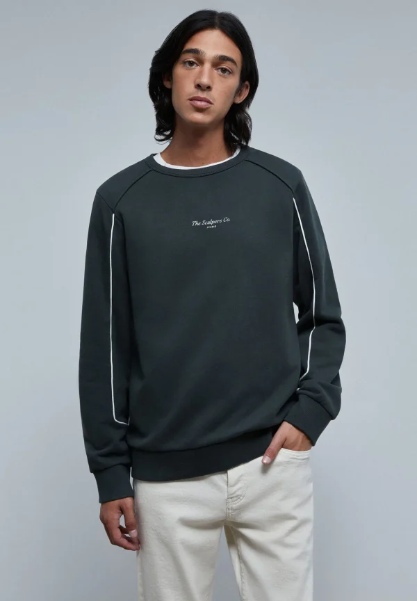 scalperscompany Sudadera Vivos Contraste-Hombre Sudaderas