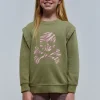 scalperscompany Sudadera Zebra Pliegues Hombro-Niños Sudaderas