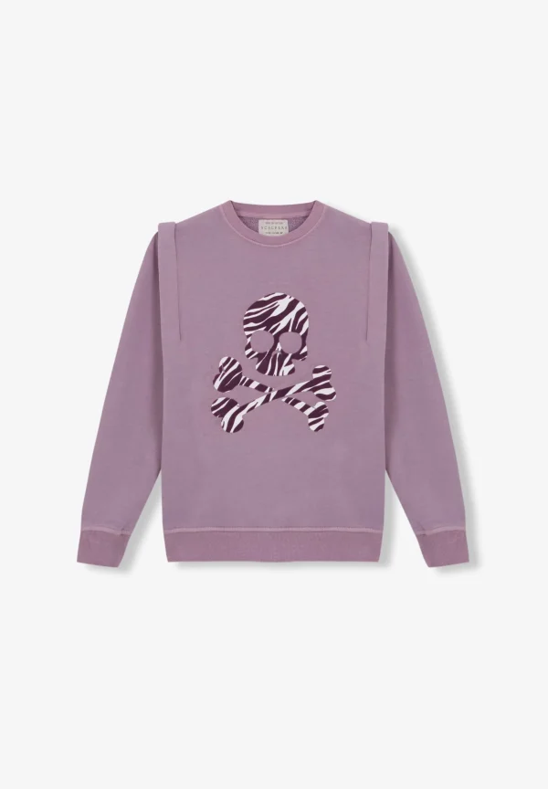 scalperscompany Sudadera Zebra Pliegues Hombro-Niños Sudaderas