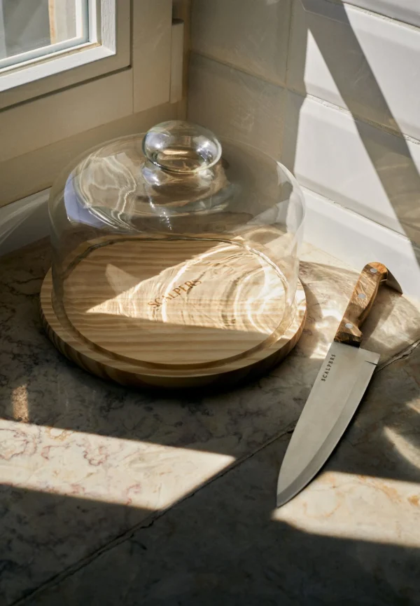 scalperscompany Tabla Queso Cupula-Home Almacenaje Y Utensilios