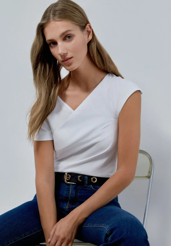 scalperscompany Top Asimetrico-Mujer Camisetas Y Tops