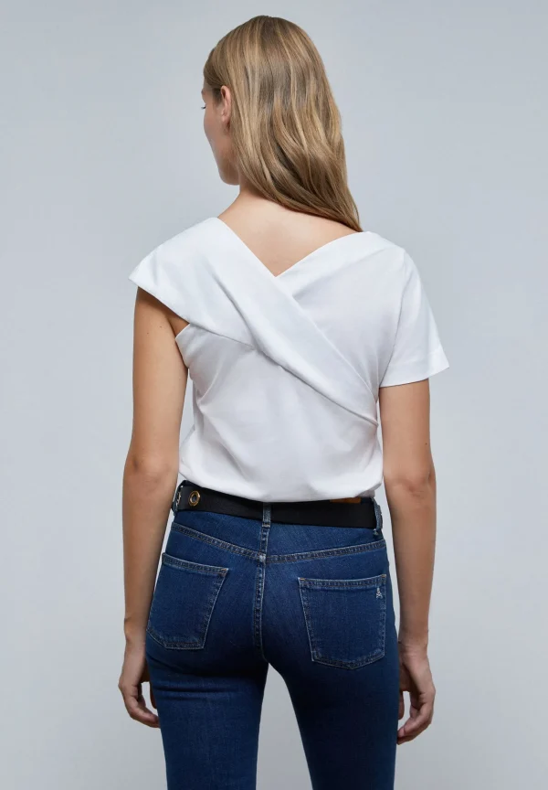 scalperscompany Top Asimetrico-Mujer Camisetas Y Tops