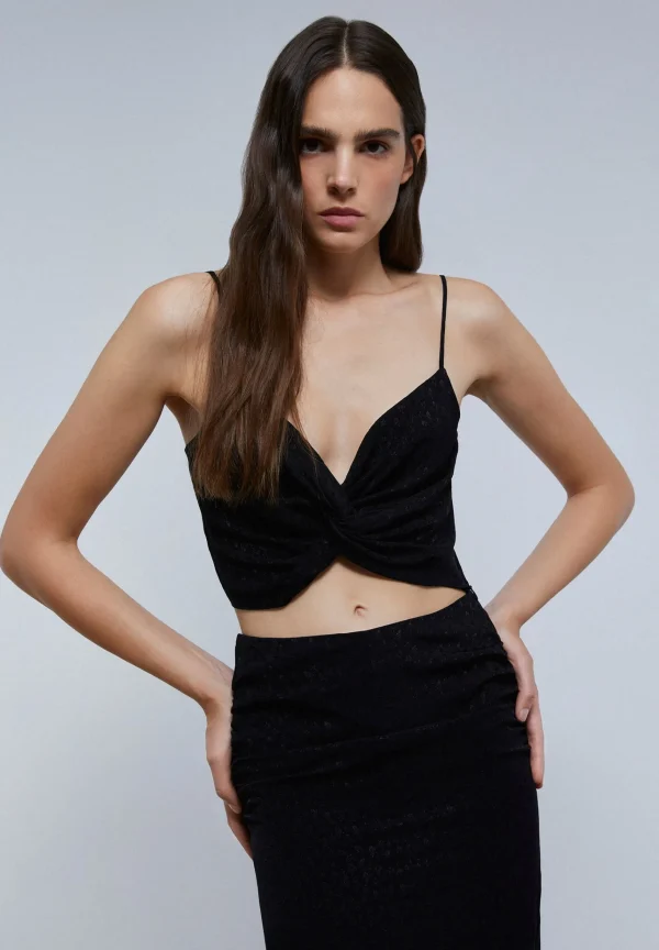 scalperscompany Top Corto Skull Star-Mujer Total Look