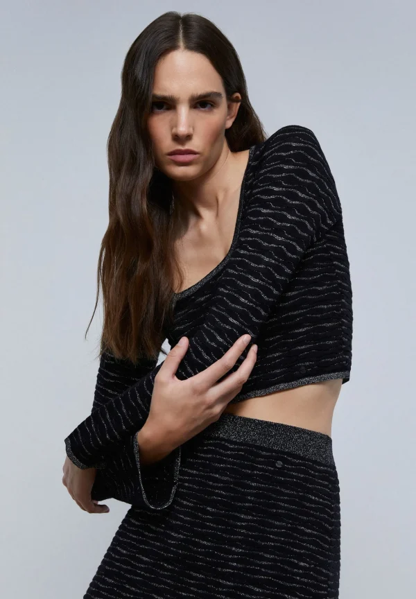 scalperscompany Top Cropped Abertura Trasera-Mujer Total Look
