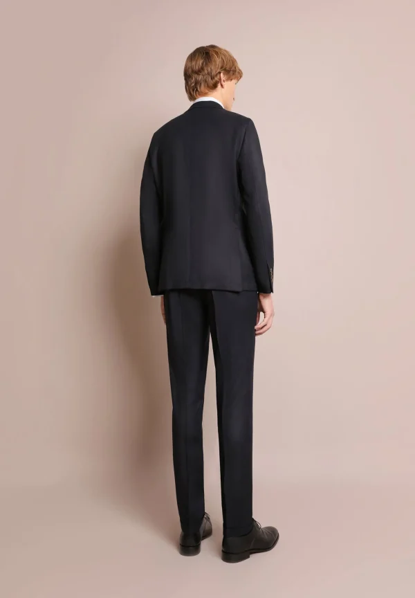 scalperscompany Traje Azul Marino Bolsillos Parche-Hombre Trajes
