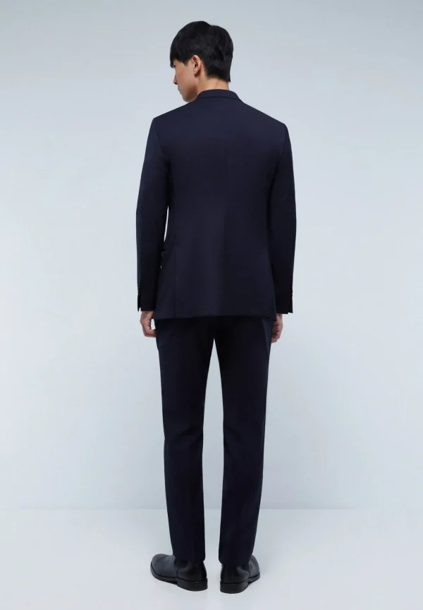 scalperscompany Traje Azul Marino Estructura Bolsillos-Hombre Trajes