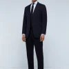 scalperscompany Traje Azul Marino Lana-Hombre Trajes
