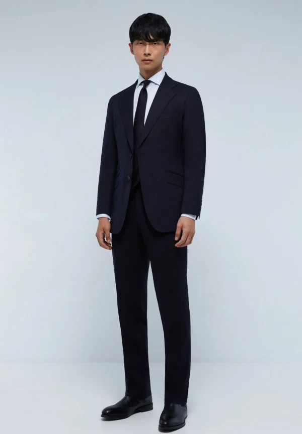 scalperscompany Traje Azul Marino Lana-Hombre Trajes