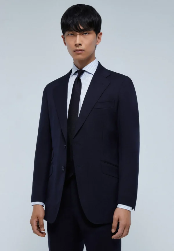 scalperscompany Traje Azul Marino Lana-Hombre Trajes