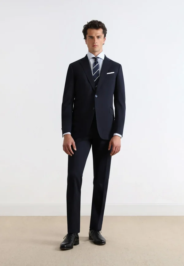 scalperscompany Traje Clasico Azul Marino-Hombre Trajes