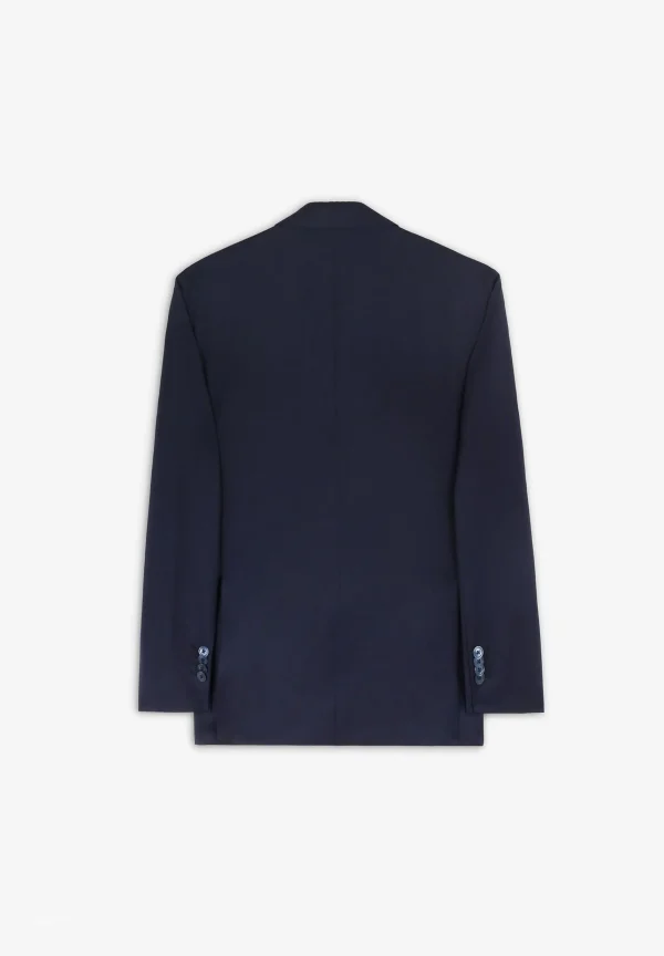 scalperscompany Traje Clasico Lana Azul Marino-Hombre Trajes