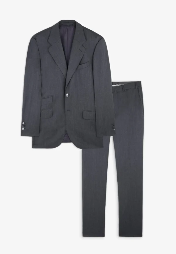 scalperscompany Traje Clasico Lana Gris-Hombre Trajes