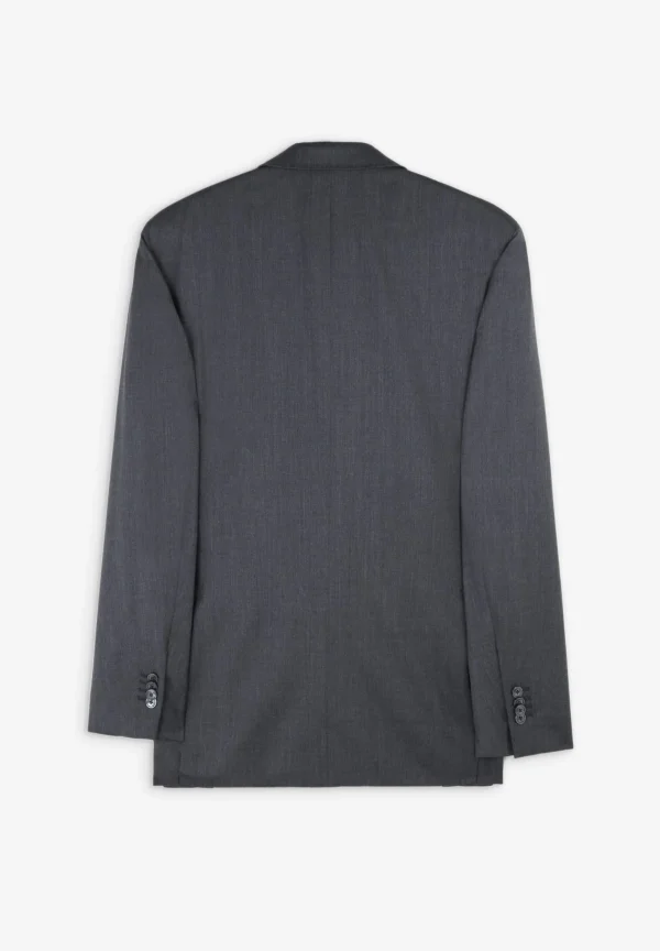 scalperscompany Traje Clasico Lana Gris-Hombre Trajes