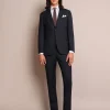 scalperscompany Traje Estructura Azul Marino Lana-Hombre Trajes