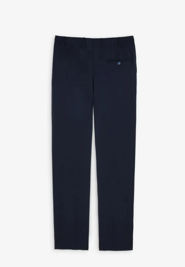 scalperscompany Traje Estructura Azul Marino Lana-Hombre Trajes