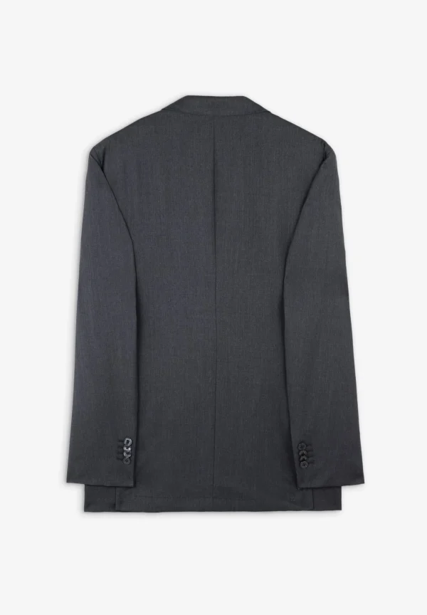 scalperscompany Traje Estructura Gris Lana-Hombre Trajes