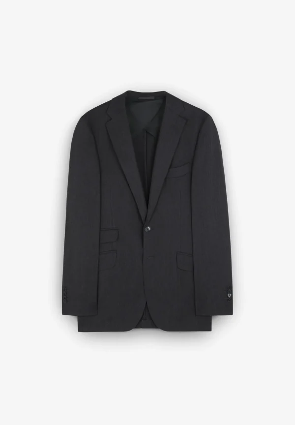 scalperscompany Traje Estructura Gris Lana-Hombre Trajes