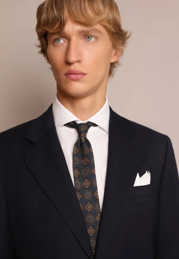 scalperscompany Traje Lana Azul Marino-Hombre Trajes