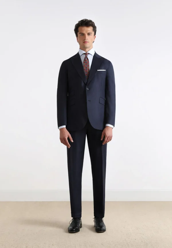 scalperscompany Traje Premium Azul Marino Punta De Lanza-Hombre Trajes