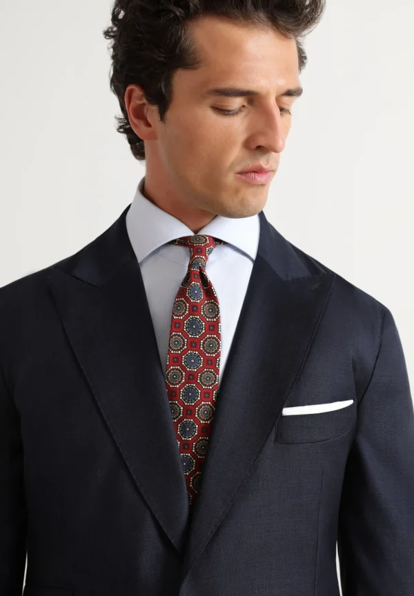 scalperscompany Traje Premium Azul Marino Punta De Lanza-Hombre Trajes
