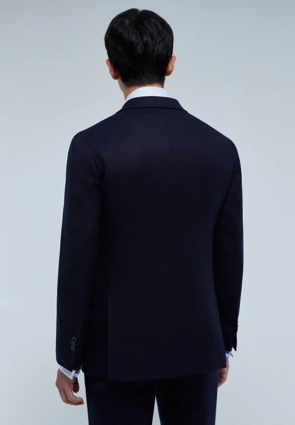 scalperscompany Traje Premium Lana Azul Marino-Hombre Trajes