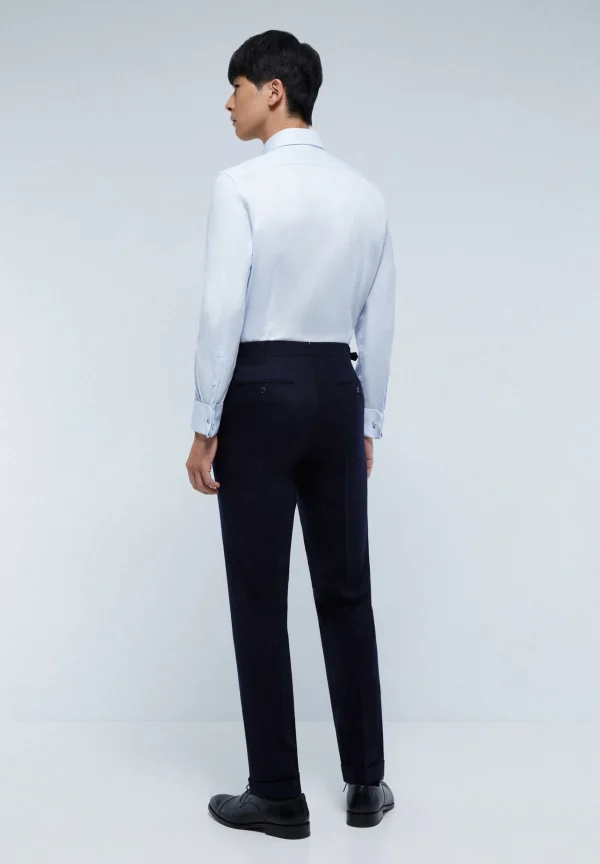 scalperscompany Traje Premium Lana Azul Marino-Hombre Trajes