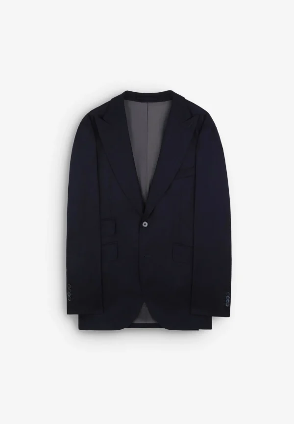 scalperscompany Traje Premium Lana Azul Marino-Hombre Trajes