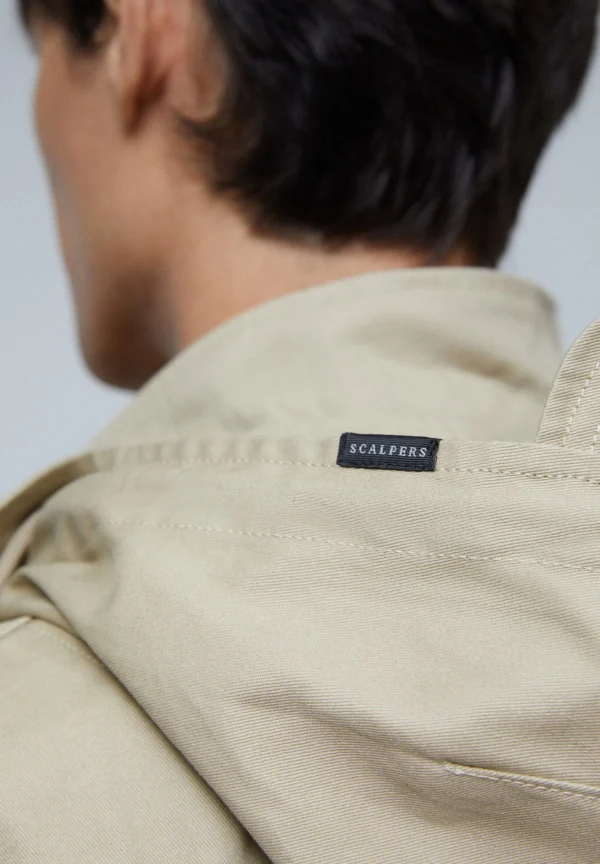 scalperscompany Trench Premium Algodon-Hombre Abrigos Y Chaquetas