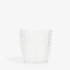 scalperscompany Vaso Vidrio Relieve Rayas-Home Cristaleria