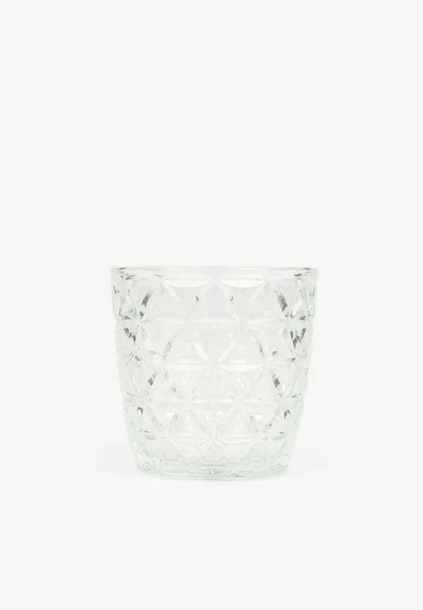 scalperscompany Vaso Vidrio Relieve Triangulos-Home Cristaleria